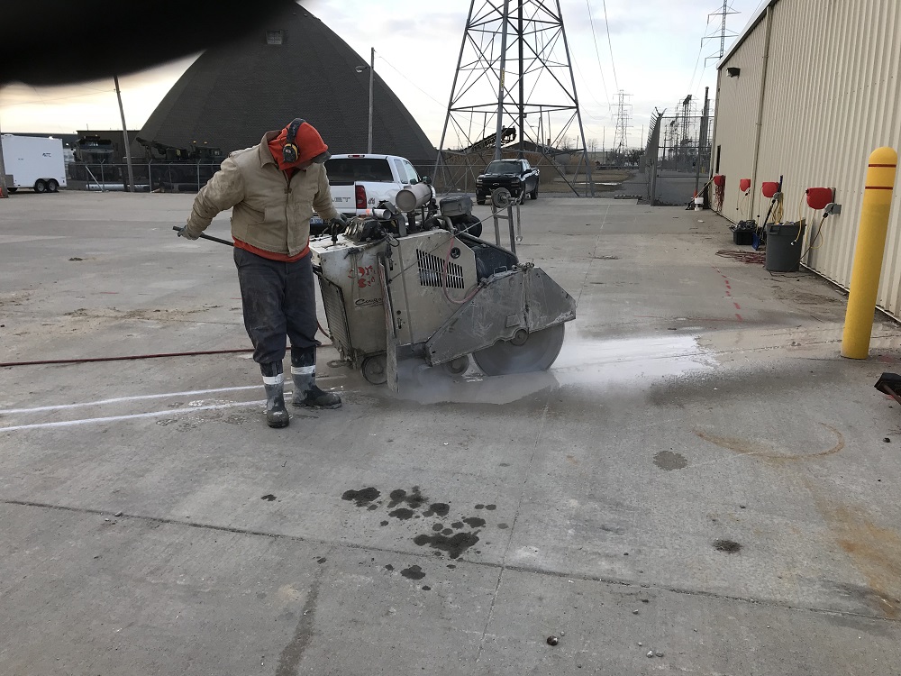 High Performance Diesel Slab Sawing